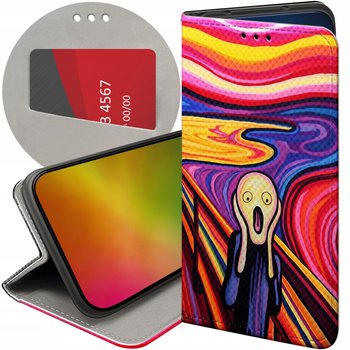 ETUI Z KLAPKĄ DO XIAOMI POCO C40 WZORY KRZYK MUNCH EDVARD SCREAM FUTERAŁ - Hello Case