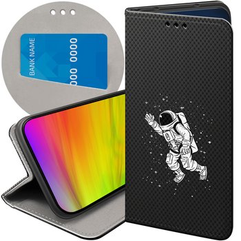 ETUI Z KLAPKĄ DO XIAOMI REDMI 10 WZORY ASTRONAUTA KOSMONAUTA RAKIETA CASE - Hello Case