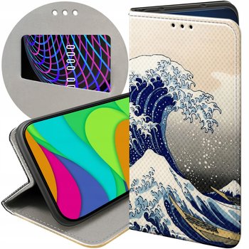 ETUI Z KLAPKĄ DO XIAOMI REDMI 10 WZORY JAPONIA KWIATY TOKIO FUTERAŁ CASE - Hello Case