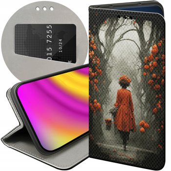 Etui Z Klapką Do Xiaomi Redmi 10 Wzory Jesień Liście Autumn Futerał Case - Hello Case
