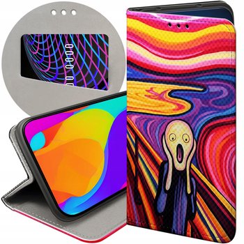 ETUI Z KLAPKĄ DO XIAOMI REDMI 10 WZORY KRZYK MUNCH EDVARD SCREAM FUTERAŁ - Hello Case