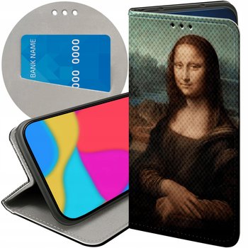 ETUI Z KLAPKĄ DO XIAOMI REDMI 10 WZORY LEONARDO DA VINCI MONA ŁASICZKA CASE - Hello Case