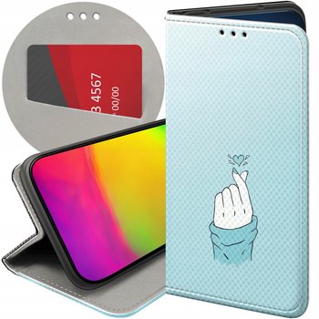ETUI Z KLAPKĄ DO XIAOMI REDMI 10 WZORY NIEBIESKIE BLUE BLAU FUTERAŁ CASE - Hello Case