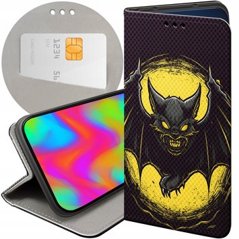 ETUI Z KLAPKĄ DO XIAOMI REDMI 10 WZORY NIETOPERZ BAT FUTERAŁ POKROWIEC CASE - Hello Case