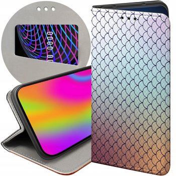 ETUI Z KLAPKĄ DO XIAOMI REDMI 10 WZORY OMBRE GRADIENT KOLORY FUTERAŁ CASE - Hello Case