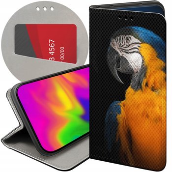 ETUI Z KLAPKĄ DO XIAOMI REDMI 10 WZORY PAPUGA PAPUŻKA TUKAN FUTERAŁ CASE - Hello Case