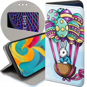 ETUI Z KLAPKĄ DO XIAOMI REDMI 10 WZORY WIELKANOC JAJKO KRÓLIK KOSZYK CASE - Hello Case