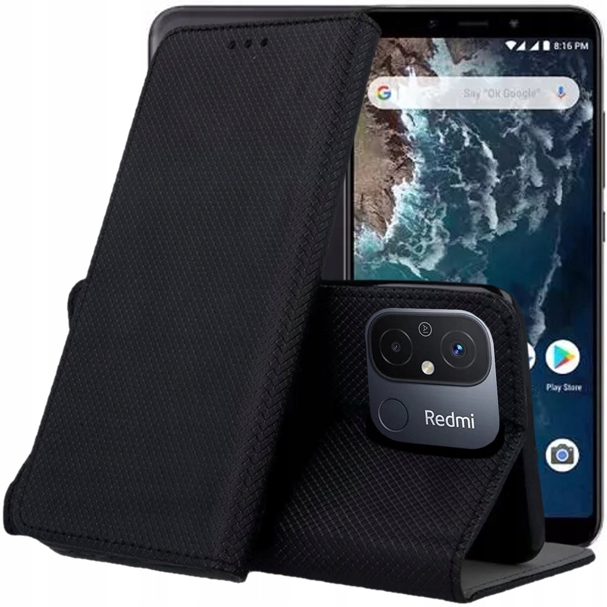 WBWONE Para Xiaomi Redmi 12C / Redmi 11A Funda, Carcasa Espejo Mirror