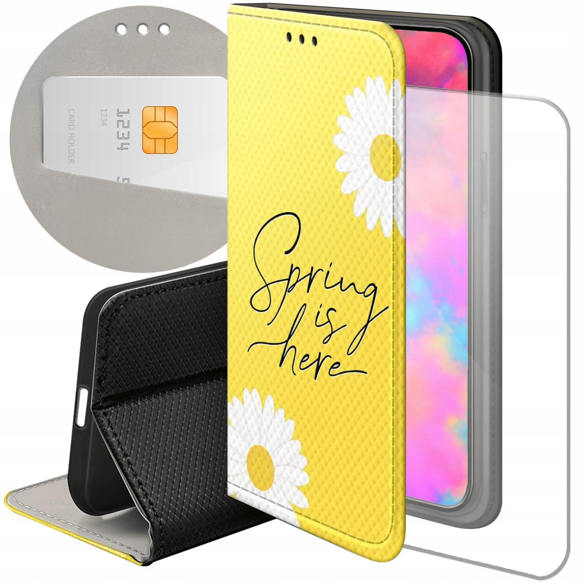 Etui Z KlapkĄ Do Xiaomi Redmi Note 12 4g Wzory Wiosna Wiosenne Spring