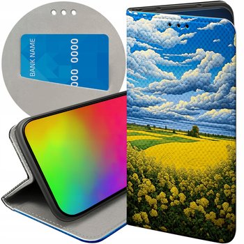 ETUI Z KLAPKĄ DO XIAOMI REDMI NOTE 12 PRO PLUS WZORY CHMURY NIEBO BŁĘKIT - Hello Case