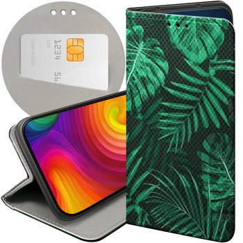Etui Z Klapką Do Xiaomi Redmi Note 13 5G Wzory Liście Liściaste Natura Case - Hello Case