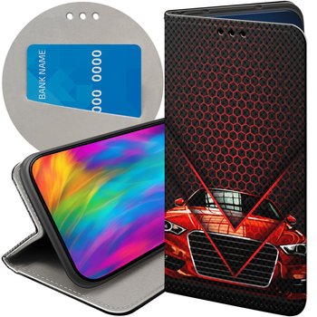 Etui Z Klapką Do Xiaomi Redmi Note 14 5G Wzory Auto Motor Pojazdy Samochody - Hello Case