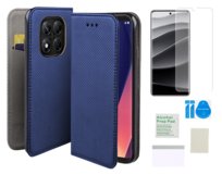 Etui z klapką do XIAOMI REDMI NOTE 14 PRO 5G / 14 PRO+ 5G niebieski + folia