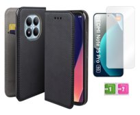 Etui z klapką do XIAOMI REDMI NOTE 15 PRO 5G case smart magnet + szkło 9H