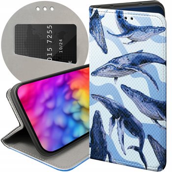 ETUI Z KLAPKĄ DO XIAOMI REDMI NOTE 8T WZORY MORZE FALE WODA AQUA FUTERAŁ - Hello Case