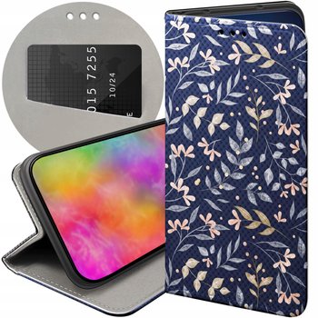 ETUI Z KLAPKĄ DO XIAOMI REDMI NOTE 9 WZORY FLORAL BOTANIKA BUKIETY FUTERAŁ - Hello Case