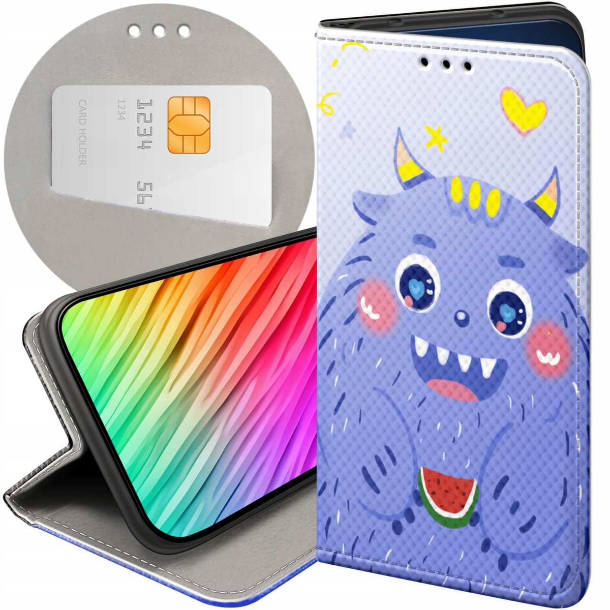 Etui Z KlapkĄ Do Xiaomi Redmi Note 9 Wzory Potwory PotwÓr Monster FuteraŁ Xiaomi Sklep Empikcom 