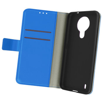 Etui z klapką i portfelem, wąska obudowa Nokia 1.4 , silikon – niebieski - Avizar