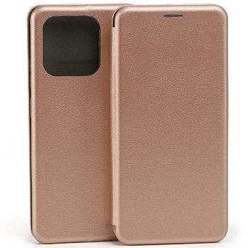 Etui z klapką portfel do Xiaomi 12C różowo-złoty/rose gold - Beline