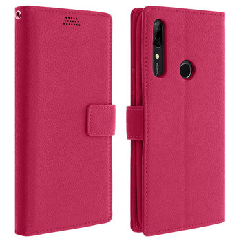 Etui z klapką-portfelem, wąska obudowa Huawei P Smart Z, silikonowa obudowa – różowa - Avizar