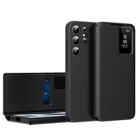 Etui z klapką Smart View do Samsung Galaxy S25 Ultra, skórzany pokrowiec SUPERO