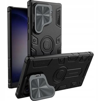Etui z ochroną aparatu Nillkin CamShield Armor Prop Case do Galaxy S24 Ultra, czarne - Nillkin