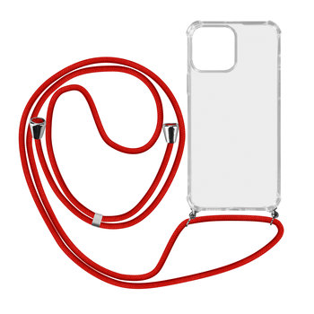 Etui ze sznurkiem do iPhone 13 Pro Removable Strap czerwone - Avizar