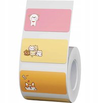 Etykiety naklejki do drukarka Niimbot B1 B21 B3S B31 kot pies kotek 40x20