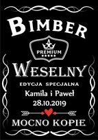 ETYKIETY Naklejki Wódkę Weselną alkohol bimber100x PR 496