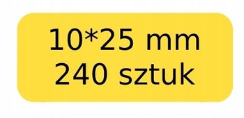 Etykiety Naklejki Żółte 10*25Mm 240Szt Niimbot - Edibazzar