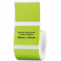 Etykiety samoprzylepne do drukarki Niimbot B21 B1 B3S B31 B31 zielone 40x30