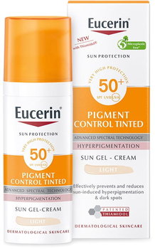 Eucerin, Pigment Control Tinted Light SPF50 Light, Krem koloryzujący do twarzy, 50ml - Eucerin