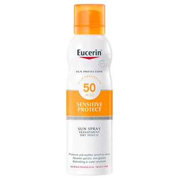 Eucerin, Sensitive Protect SPF50 transparentna mgiełka do opalania 200ml - Eucerin