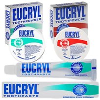 Eucryl pasta do zębów i preparaty do usuwania rozpuszczania kamienia nazębnego z zębów wybielania 2 sztuki Eucryl