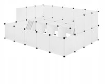 EUGAD Wybieg dla królików EUGAD Outdoor, biały, szer. 181 x 72 x 145 cm