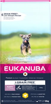 Eukanuba Grain Free Puppy S+M Chicken 12 Kg - Eukanuba