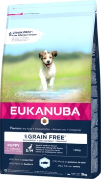EUKANUBA Puppy&Junior Small/Medium Grain Free 3kg - Eukanuba