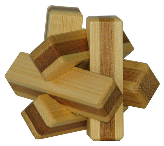Eureka, 3D Bamboo, łamigłówka Firewood, poziom 2/4