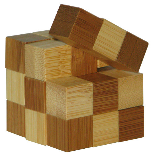 Eureka, 3D Bamboo, łamigłówka Snake Cubes, poziom 2/4