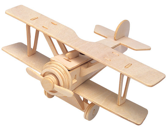 Фото - Розвивальна іграшка Eureka, łamigłówka drewniana Gepetto: Dwupłatowiec (Double-Decker)