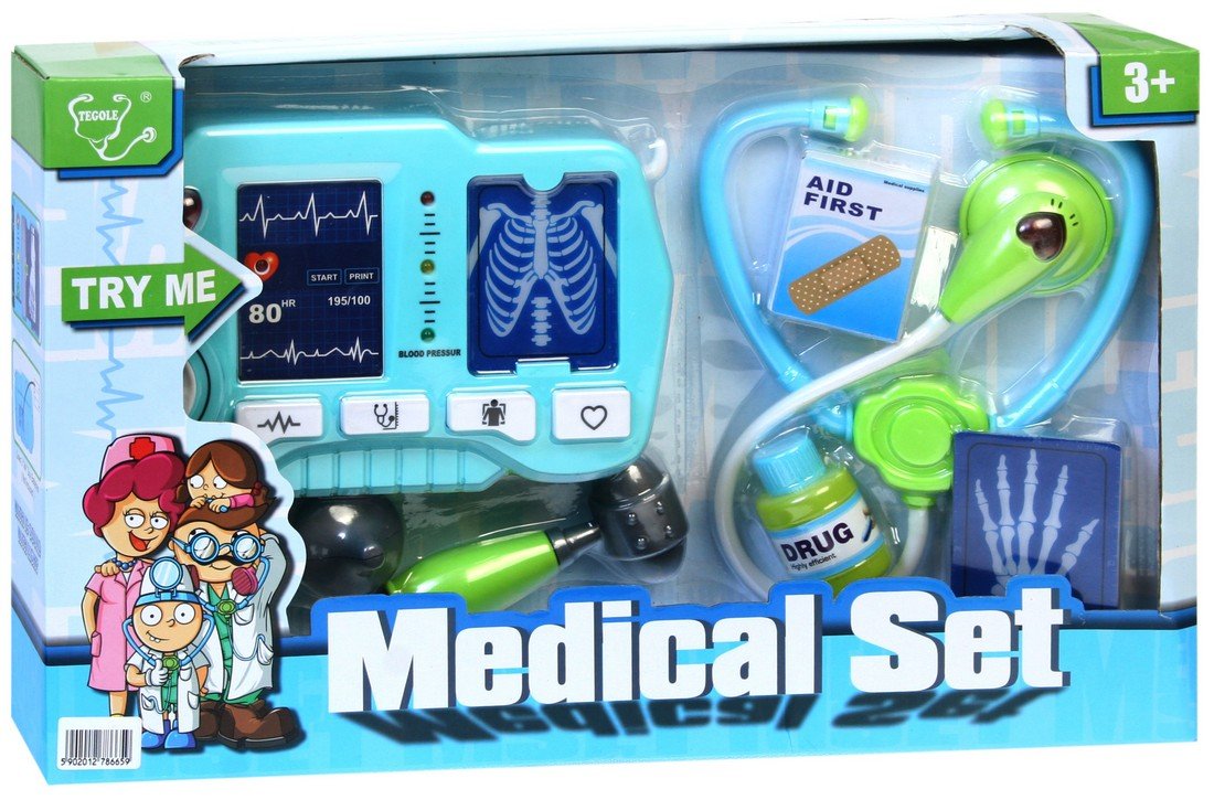 Zabawkowe akcesoria do zabawy w lekarza 