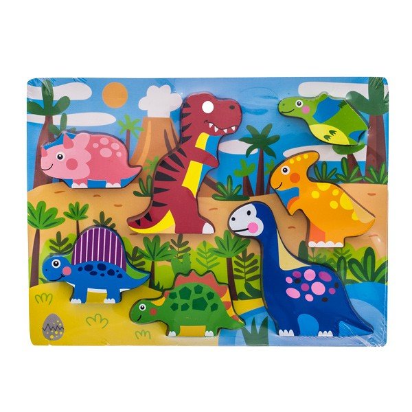 EuroBaby, puzzle drewniane Dino, WTS62901