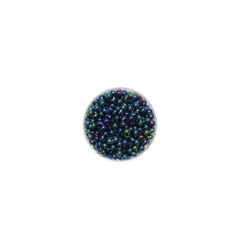 Euroclass, koraliki ozdobne, okrągłe, niebieskie, 17 g