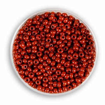 Euroclass, koraliki ozdobne, rokoko, brązowe, 2,6 mm, 17 g