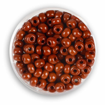 Euroclass, koraliki ozdobne, rokoko, brązowe, 4,5 mm, 17 g