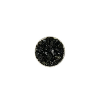 Euroclass, koraliki ozdobne, słupki, czarne, 20 g