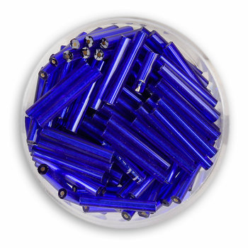 Euroclass, szklane patyczki, ciemnoniebieskie, 15 mm, 15 g