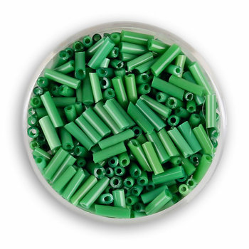 Euroclass, szklane patyczki, zielone, 6 mm, 14 g