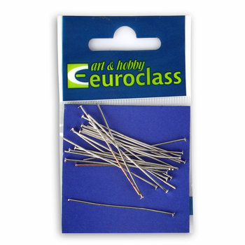 Euroclass, szpilka do kolczyka, srebrna, 45 mm, 20 sztuk