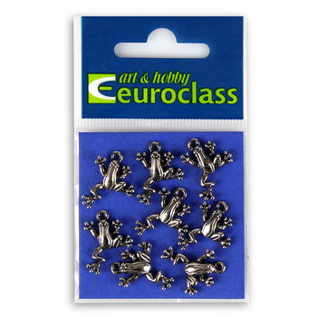 Euroclass, zawieszka typu Charms, żabki, 8 sztuk